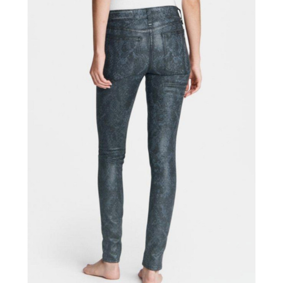 Rag and Bone Cate Mid-Rise Skinny Snake Print Pants Size 25 - Picture 2 of 10